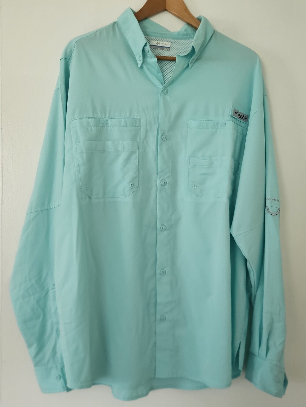 Columbia Mens Shirt XL Tamiami II Long Sleeve SPF Breathable Quick Dry Fishing